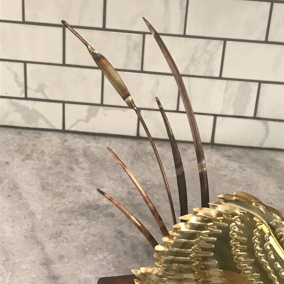 Vintage Swan Wall Art Pair MCM Tin Wood Reed Cattail Lake Decor Mid Century - Picture 10 of 16